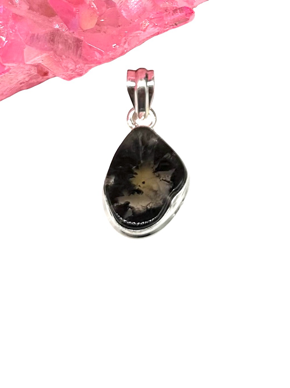 Cacoxenite Super Seven Melody Stone Necklace Pendant Solid 925 Sterling Silver